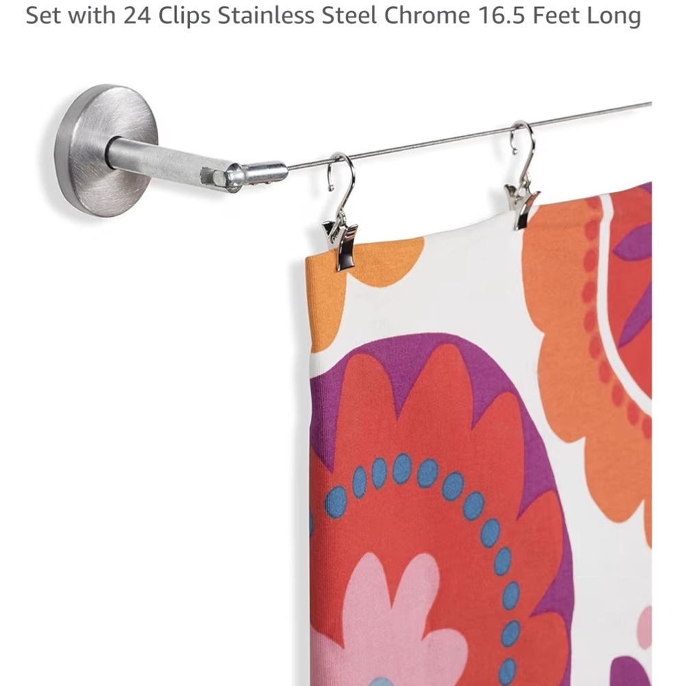 Hanging wire and clips set